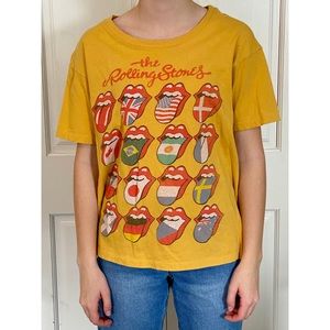 Yellow Rolling Stones T-Shirt
